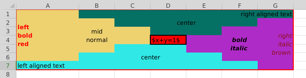 Excel table